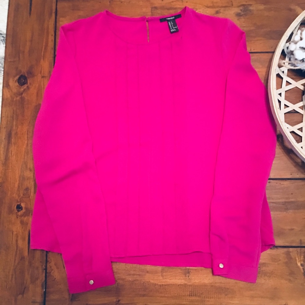 Forever 21 Fuchsia Blouse